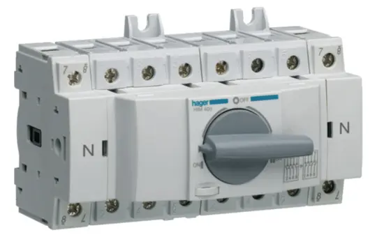 HAGER HIM406 Lastumschalter 3-polig+N 63 A