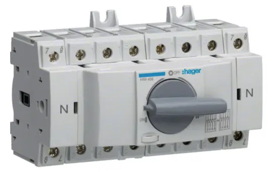 HAGER HIM408 Lastumschalter 3-polig+N 80 A
