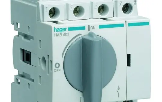 HAGER HAB403 Lasttrennschalter 4-polig bis 16 mm² 32 A | 16 mm²