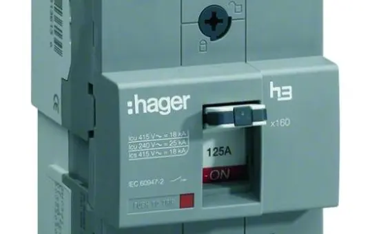 HAGER HHA100H Leistungsschalter 3-polig 100 A (25kA)