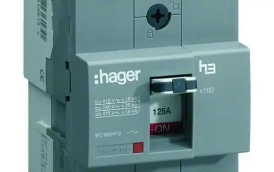 HAGER HNA080H Leistungsschalter 3-polig 80 A (40kA)