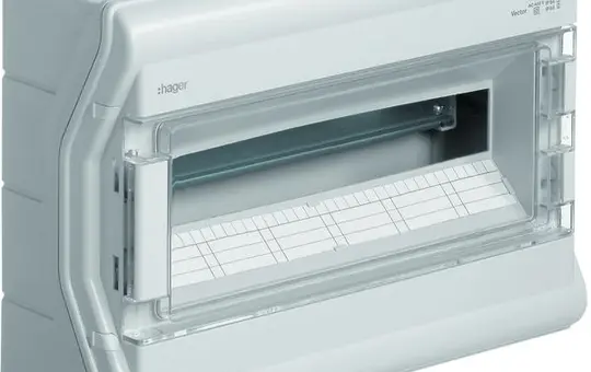 HAGER VE318SN AP-Kleinverteiler Vector UV-stabil 3-reihig, 54 TE, ohne Leitungseinführung