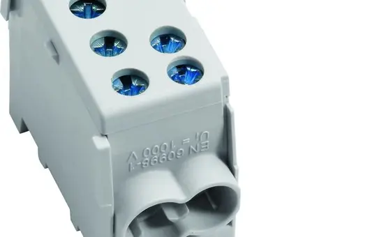 HAGER KH35L Hauptleitungsabzweigklemme fingersicher 1-polig | grau | 35 mm²