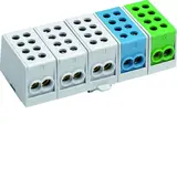 HAGER KH45A Hauptleitungsabzweigklemme fingersicher 5-polig | grau/blau/grün | 35 mm²