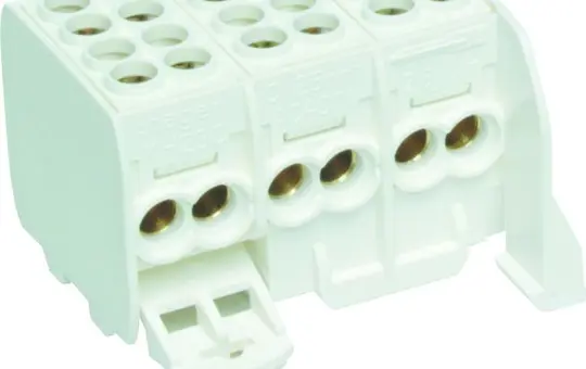 HAGER KH23C Hauptleitungsabzweigklemme fingersicher 3-polig | reinweiß | 25 mm²