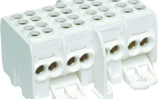 HAGER KH24C Hauptleitungsabzweigklemme fingersicher 4-polig | reinweiß | 25 mm²