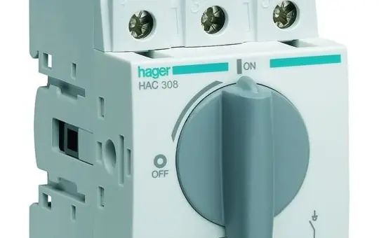 HAGER HAC308 Lasttrennschalter 3-polig 80 A | 35mm²