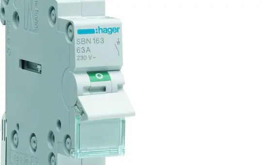 HAGER SBN163 Ausschalter 1-polig 63 A