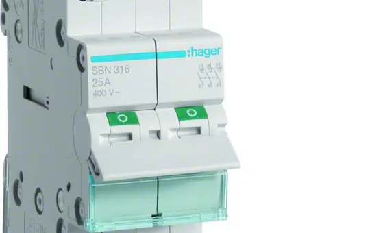 HAGER SBN316 Ausschalter 3-polig REG 16 A