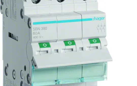 HAGER SBN390 Ausschalter 3-polig REG 100 A
