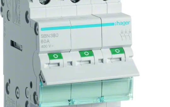HAGER SBN380 Ausschalter 3-polig REG 80 A