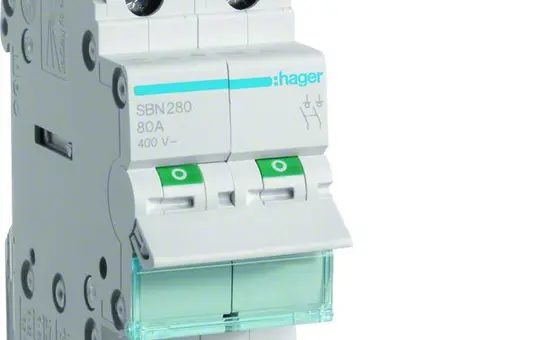 HAGER SBN280 Ausschalter 2P 80 A