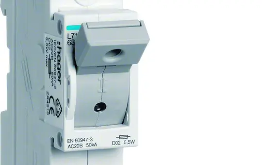 HAGER L71M Lasttrennschalter D02 63 A REG 1P