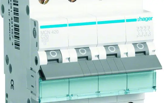 HAGER MCN420 Leitungsschutzschalter 4-polig Typ C 20 A