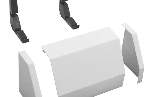 HAGER FZ441 Kabelrangierkanal für Feldverteiler 1 Feld | reinweiß | 150 mm