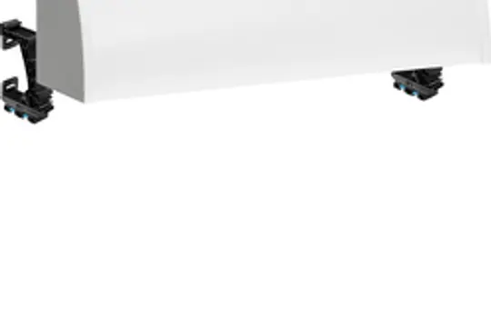 HAGER FZ442N Kabelrangierkanal für Feldverteiler 2 Felder, aufsteckbar | reinweiß | 135 mm