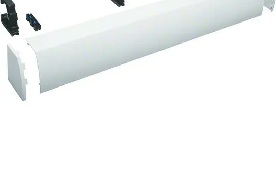 HAGER FZ445N Kabelrangierkanal für Feldverteiler 5 Felder, aufsteckbar | reinweiß | 150 mm