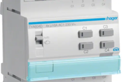 HAGER TYA604D KNX-Universalaktor 4-fach, 16 A, C-Last