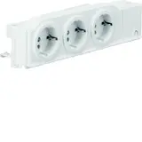 HAGER VZ00AS SCHUKO-Steckdose REG 3-fach