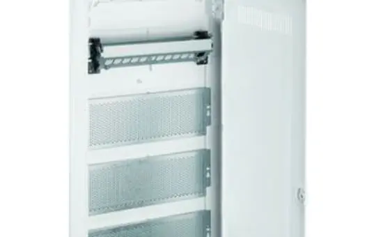 HAGER VH48WWH Kleinverteiler Volta Multimedia Hohlwand 4-reihig, mit geschlitzter Kunststofftür