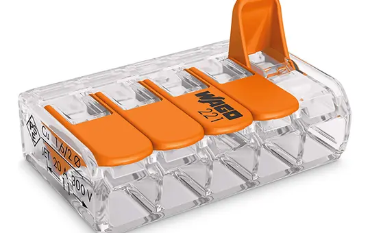 WAGO 221-415 Verbindungsklemme Serie 221 5-fach