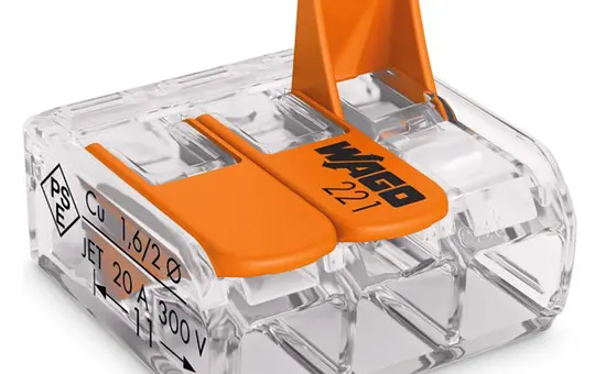 WAGO 221-413 Verbindungsklemme Serie 221 3-fach