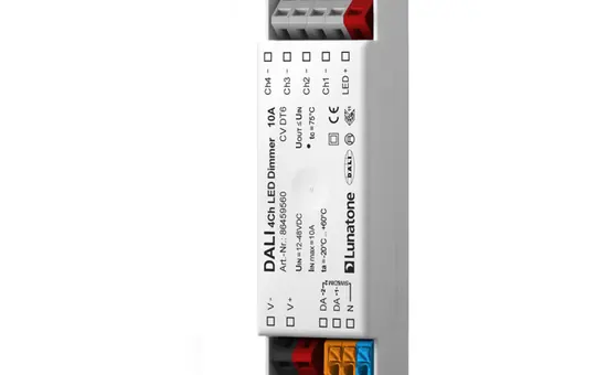 LUNATONE 86459560 DALI-LED-Dimmaktor CV DT6 DE 4-fach, 10 A