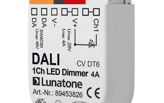LUNATONE 89453826 DALI-LED-Dimmaktor CV DT6 UP 1-fach, 4 A