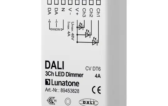 LUNATONE 89453828 DALI-LED-Dimmaktor CV DT6 UP 3-fach, 4 A