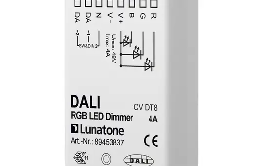 LUNATONE 89453837 DALI-LED-Dimmaktor CV DT8 UP RGB, 4 A