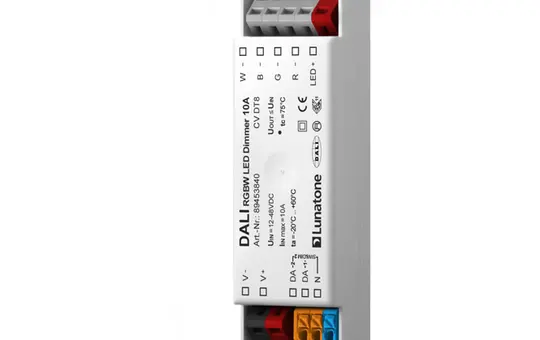 LUNATONE 89453840 DALI-LED-Dimmaktor CV DT8 DE RGBW, 10 A