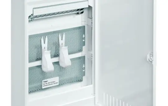 HAGER VA36NW Kleinverteiler Volta Multimedia Aufputz 3-reihig, mit geschlitzter Stahlblechtür