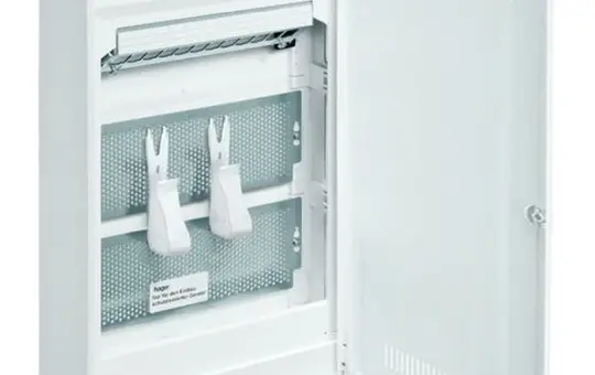 HAGER VA36WWH Kleinverteiler Volta Multimedia Aufputz 3-reihig, mit geschlitzter Kunststofftür