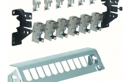 HAGER FZ12MM Patchpanel für Verteilereinbau 12-fach, E-Dat