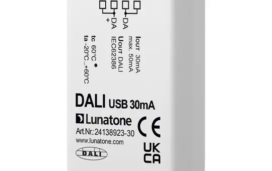LUNATONE 24138923-30 DALI-USB-Schnittstelle Unterputz, 30 mA