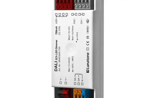LUNATONE 89453845-700 DALI-LED-Dimmaktor CC DT6 DE 2-fach, 700 mA