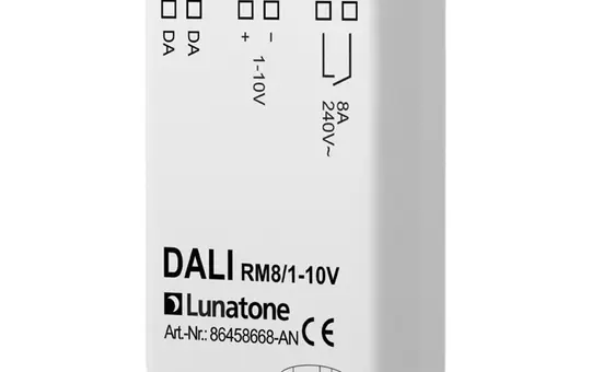 LUNATONE 86458668 Analog-DALI-Schnittstelle Eingang PWM, Relais 8 A