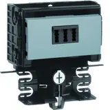 HAGER SL20055945D1 Geräteträger-Technikteil Telefondose | aluminium | 20x55 mm