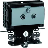 HAGER SL20055948D1 Geräteträger-Technikteil Satelliten-Durchgangsdose | aluminium | 20x55 mm