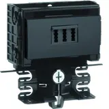 HAGER SL200559459011 Geräteträger-Technikteil Telefondose | graphitschwarz | 20x55 mm