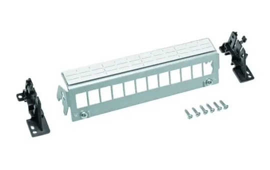 HAGER FZ12MK Patch-Panel leer für Verteilerschrank 12-fach, Keystone