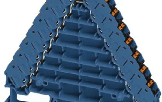 PHOENIX 3270145 Etagenklemme PTRV 8-fach, schwarz | blau | 1,5 mm²