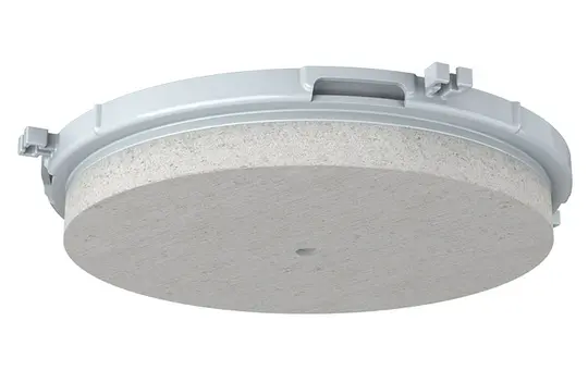 KAISER 1281-11 Frontteil für Einbaugehäuse HaloX 100 Universal, Mineralfaserplatte | Ø 0-100 mm