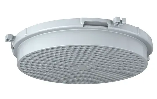 KAISER 1281-10 Frontteil für Einbaugehäuse HaloX 100 Universal, Kunststoffplatte | Ø 0-100 mm