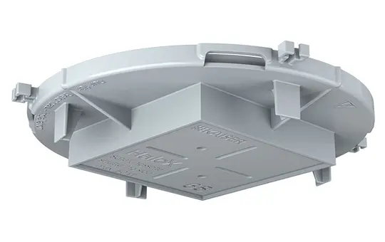 KAISER 1281-08 Frontteil für Einbaugehäuse HaloX 100 Leuchtenblende, quadratisch | Ø 68 mm