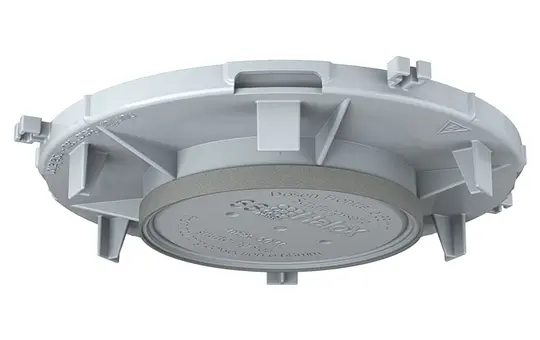 KAISER 1281-61 Frontteil für Einbaugehäuse HaloX 100 Sichtbeton | Ø 68 mm