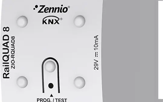 ZENNIO ZIO-RQUAD8 Analog-/Digital-Eingangsmodul REG 8-fach