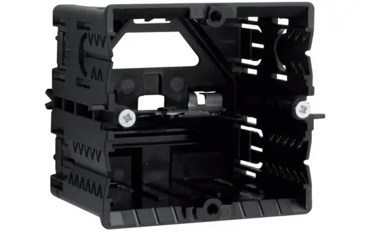 HAGER GLS5500 Geräteeinbaudose C-Profil 1-fach für Schalterprogramme | schwarz