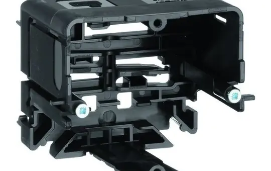 HAGER GLS5510 Geräteeinbaudose C-Profil 1-fach für Datentechnik | schwarz