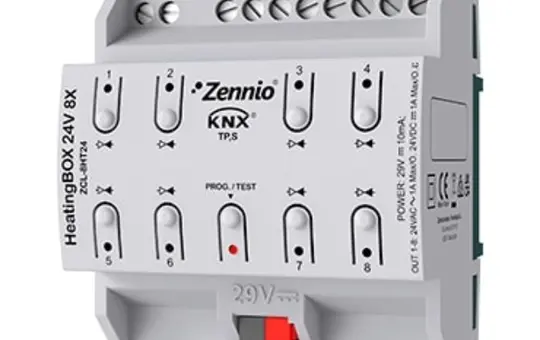 ZENNIO ZCL-8HT24 KNX-Heizungsaktor 24 V 8-fach
